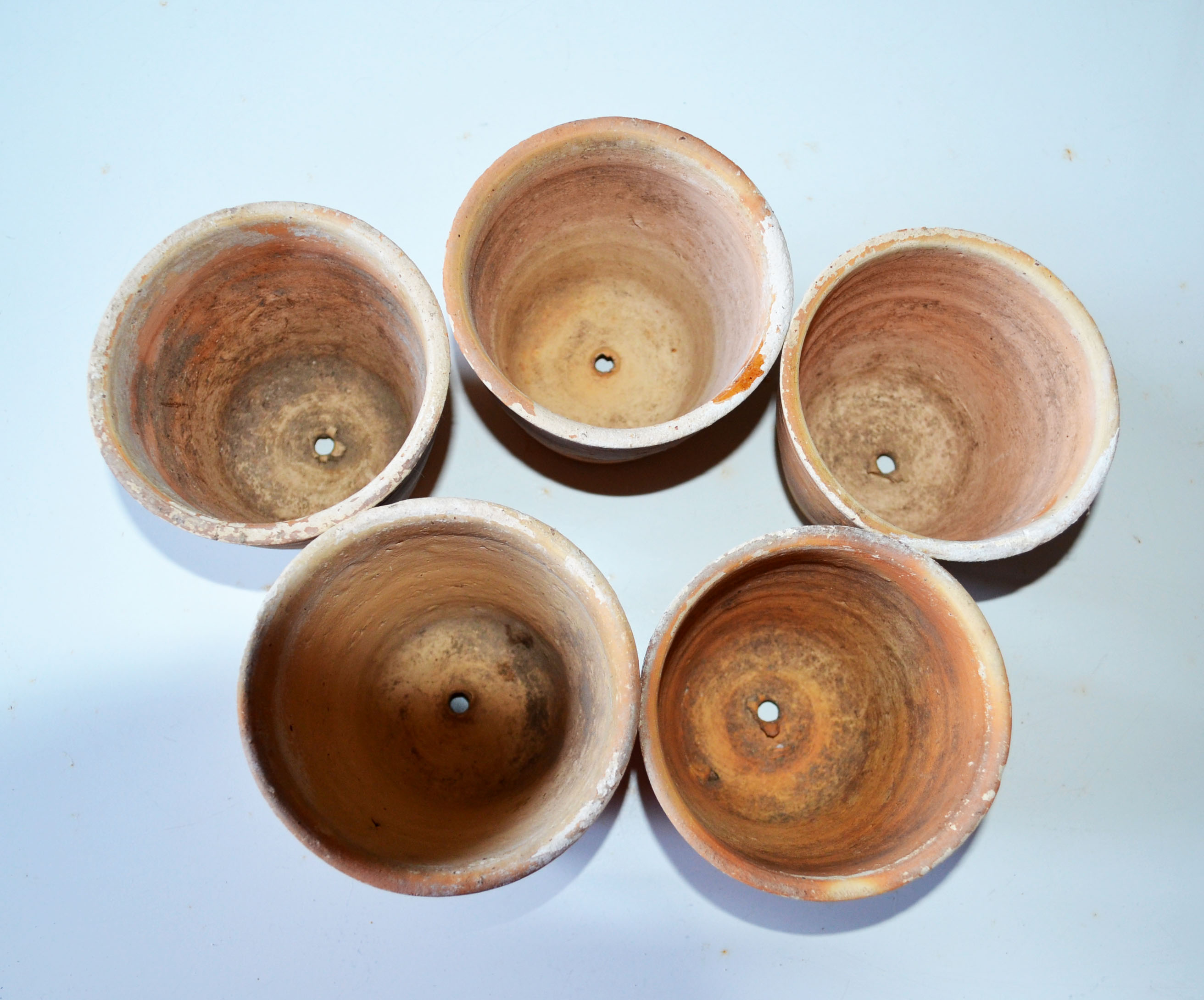 10 old seedling pots 9-10 cm