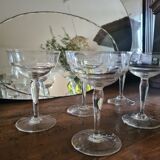 Crystal champagne glasses 30s
