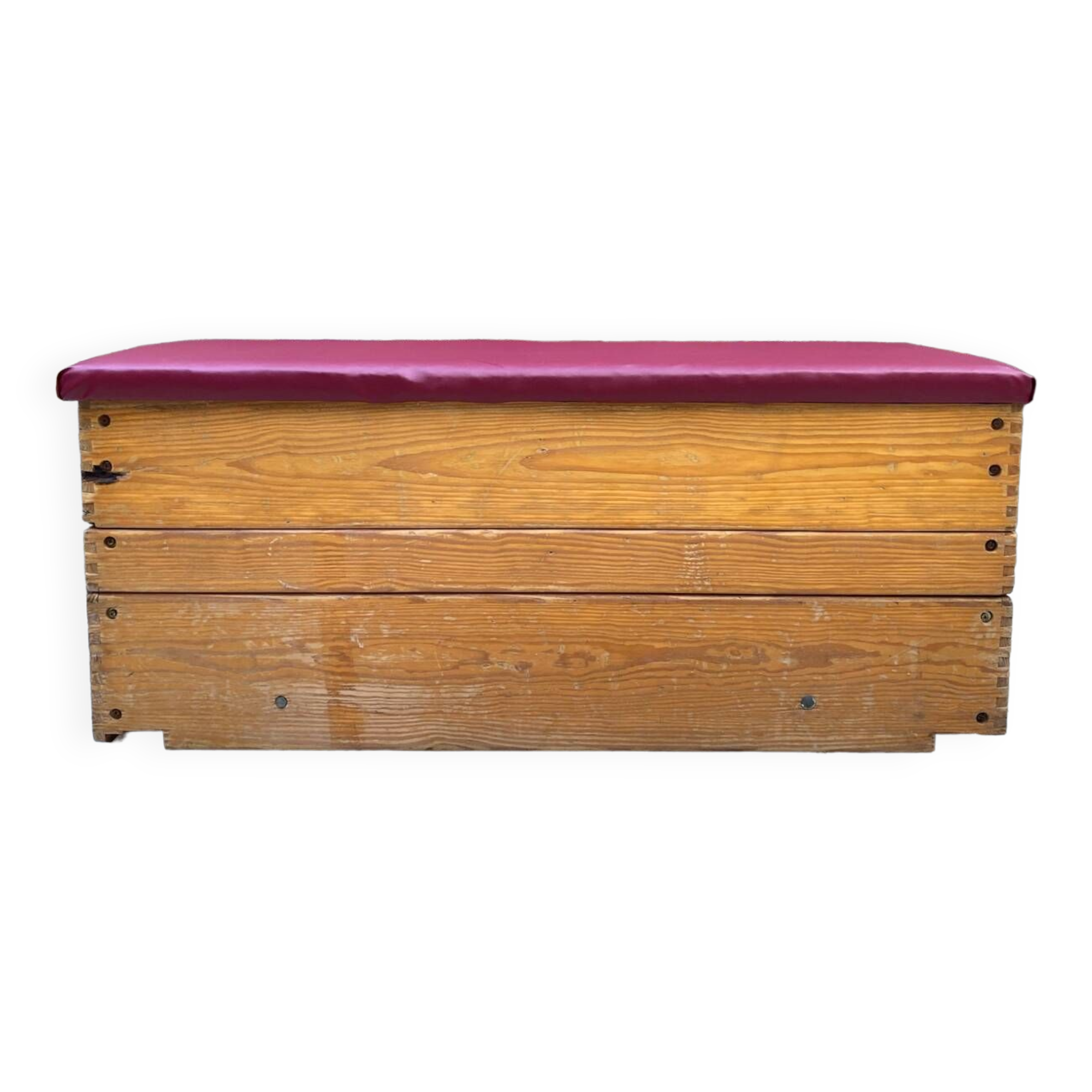 Old gymnastics plinth