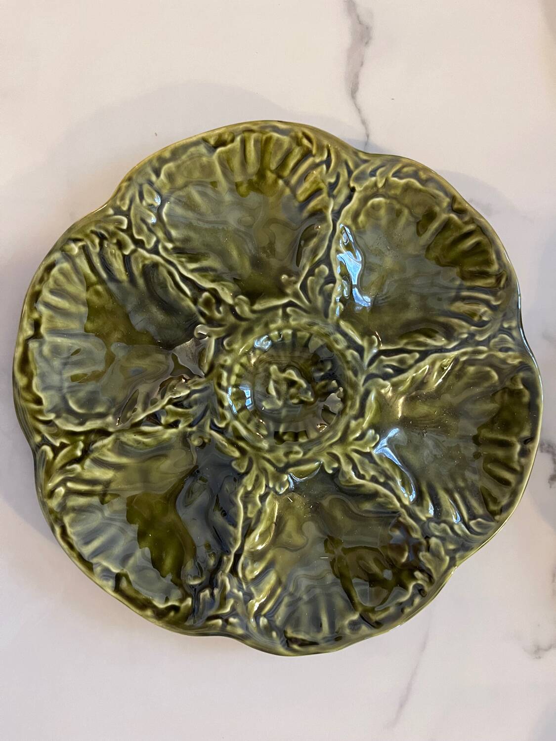 6 Gien oyster plates