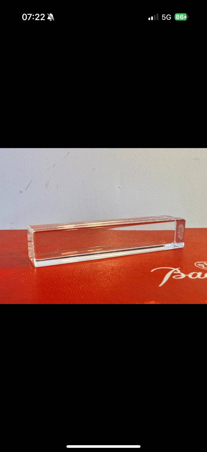 Coffret 5 porte-couteaux en cristal de baccarat France, écrin d'origine
