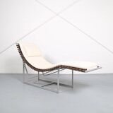 German Spine Back Lounge Chair Chaiselongue by Peter Strassl 70s