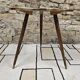 Table basse tripode 1960 vintage