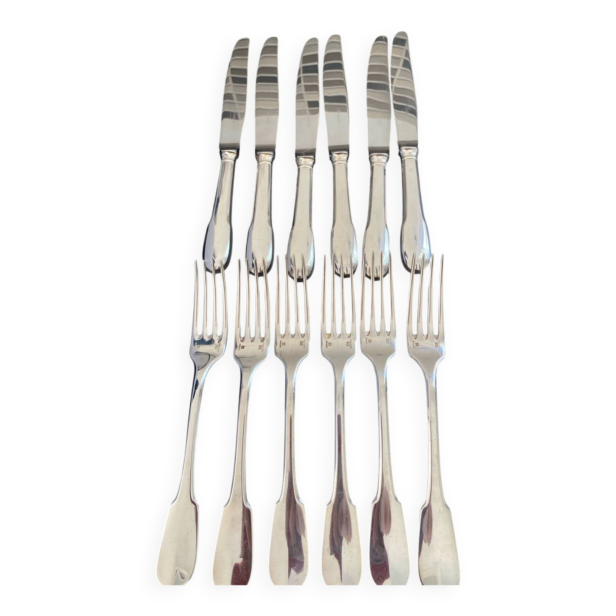 Set of Cristofle Cluny cutlery
