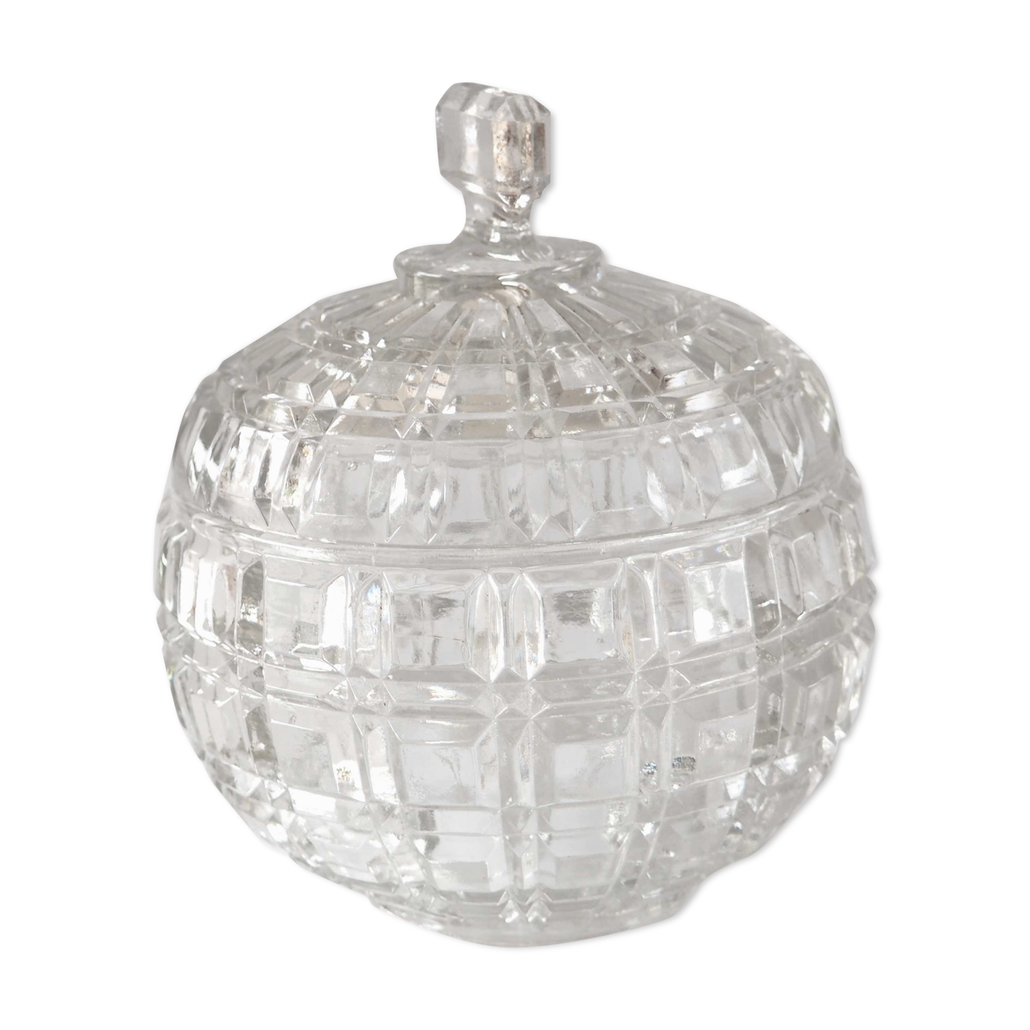 Cut glass bonbonnière
