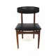 Chaise scandinave en teck en skaï, Danemark, 1960