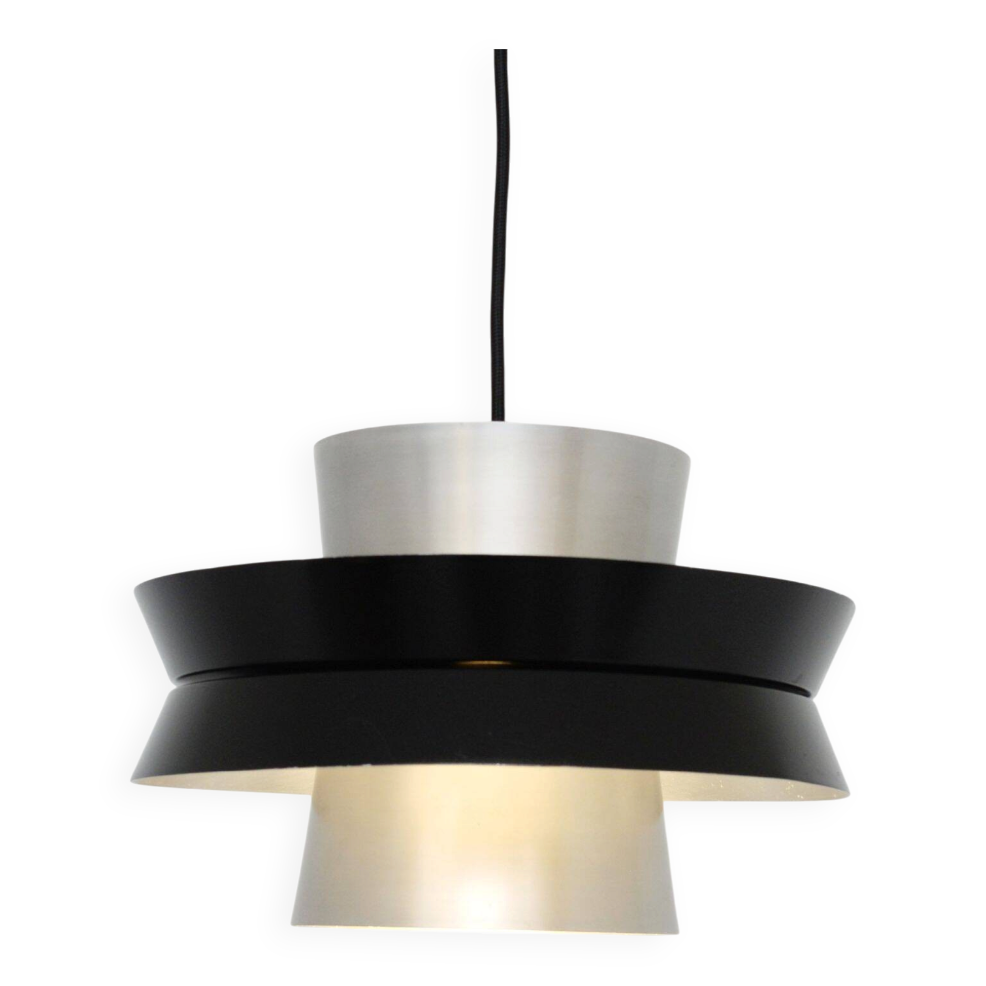 Silver lamp in the Trava style by Carl Thore, 1960s