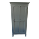 Vintage 1-door Parisian wardrobe re-enchanted in smoky green.