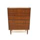 Scandinavian "tallboy" chest of drawers in teak, Denmark, 1960.