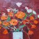 Painting by Nagao Usui "Bouquet of poppies"