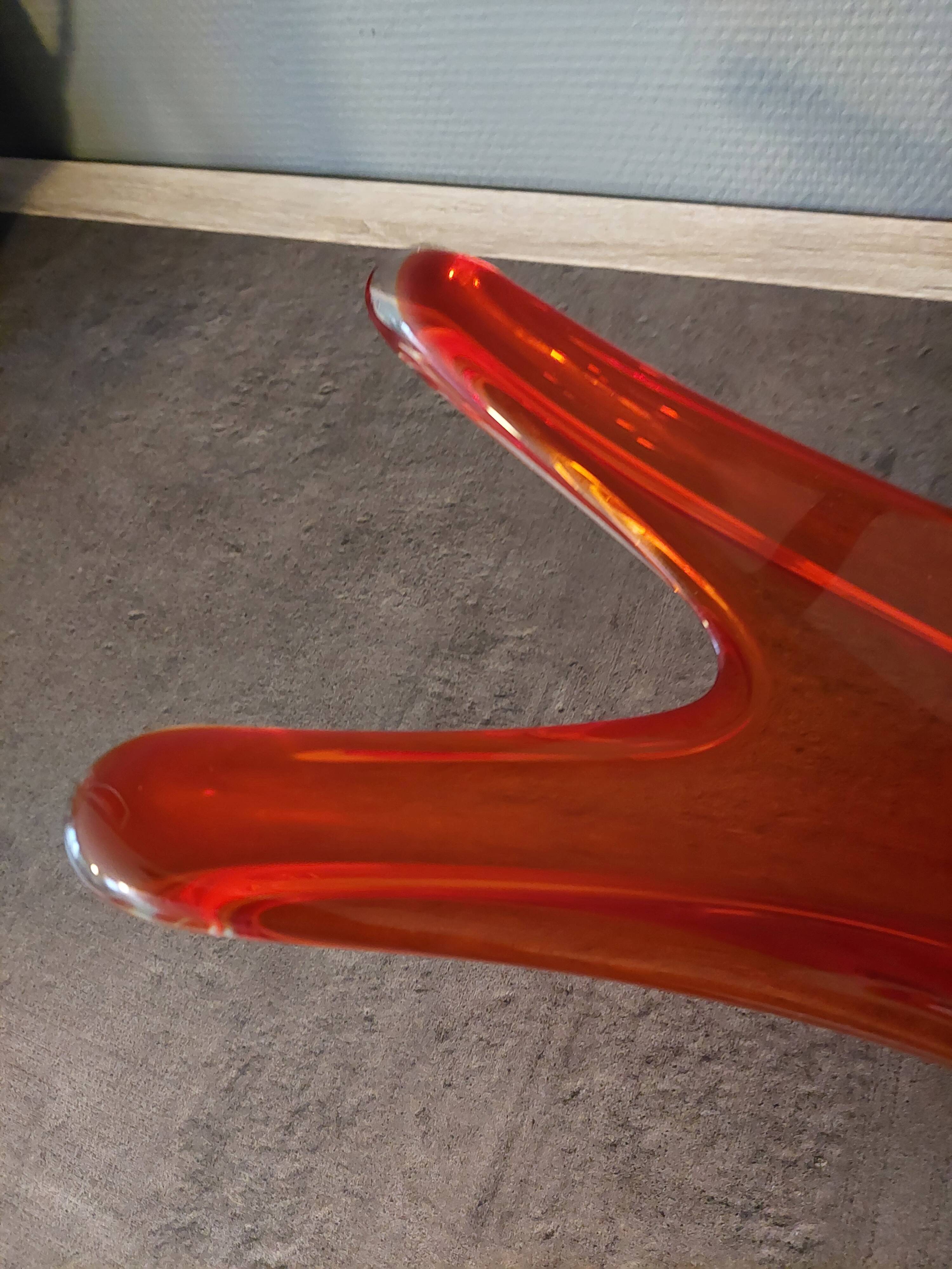 Vintage Red Fruit Cup - Glass