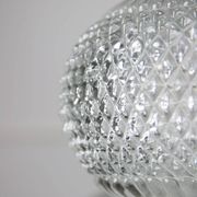 Vintage Italian Crystal and Chrome Chandelier, 70s