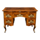 Antique baroque-style desk from Dresden with five drawers.