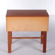 Vintage teak chest of drawers with leather handles by fröseke nybrofabrik, 1970s