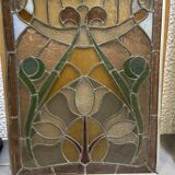 Art Nouveau stained glass window