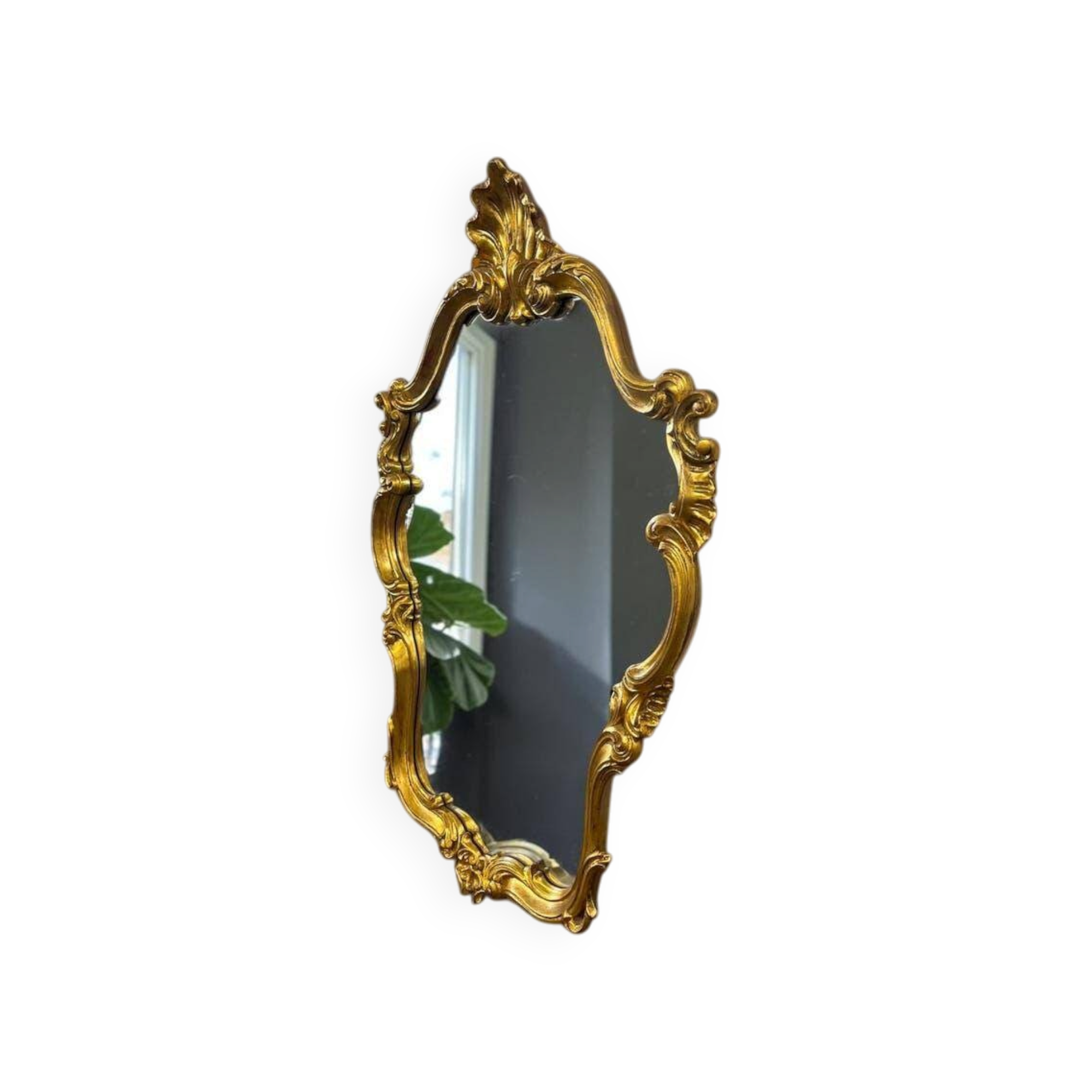 Miroir baroque doré vintage / miroir mural