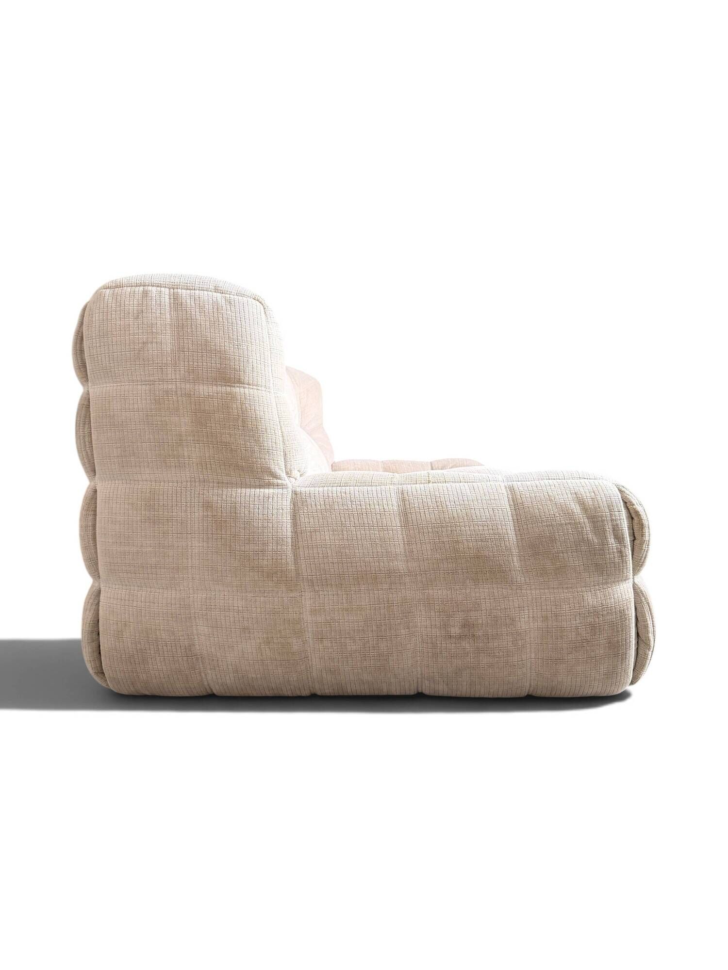 Michel Ducaroy Kashima 2-seater sofa in ecru velvet, Ligne Roset