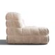 Michel Ducaroy Kashima 2-seater sofa in ecru velvet, Ligne Roset