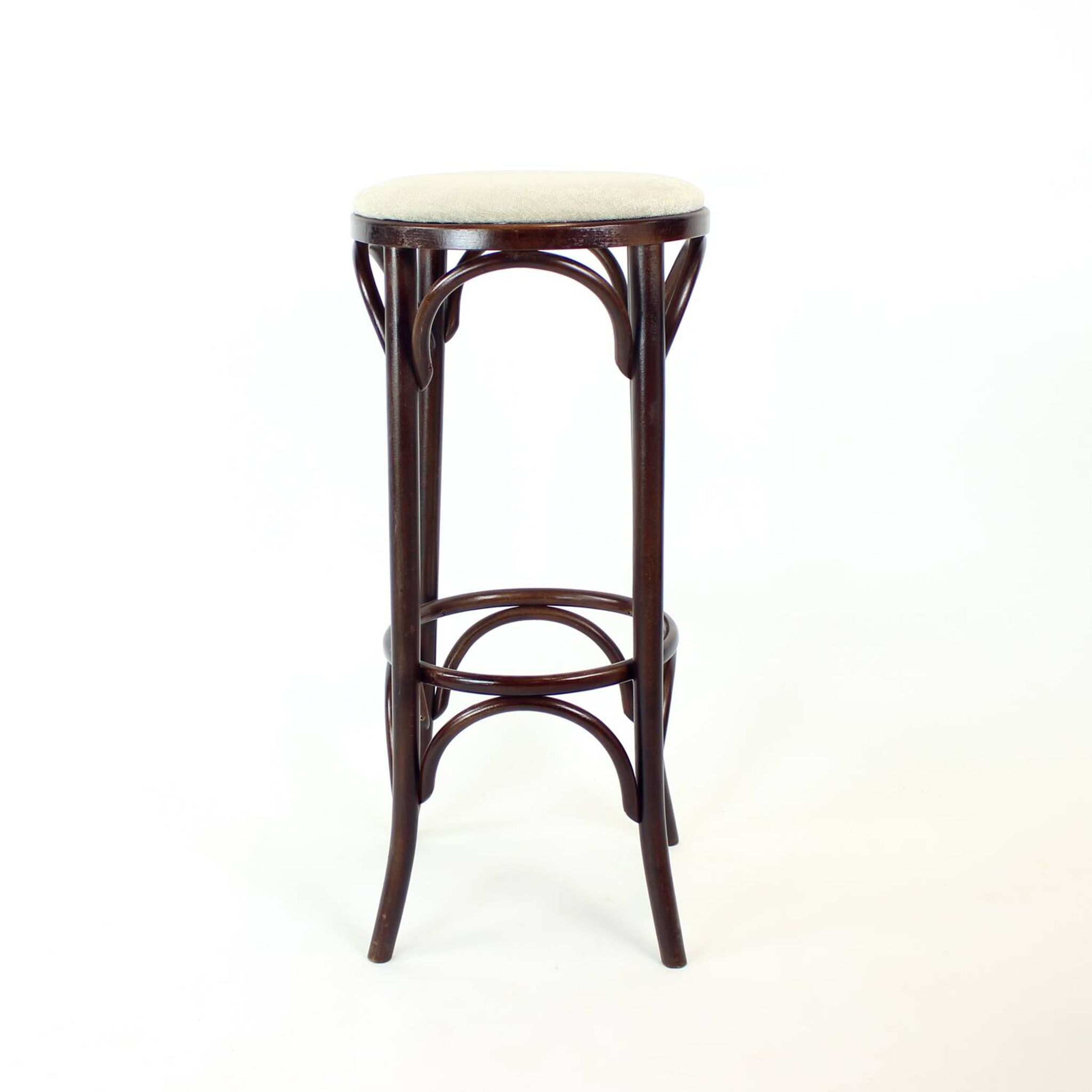 Thonet Design Bentwood Bar Stool No. 73 By Ton, 1950s