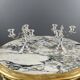 Pair of silver-plated candelabra, 20th century