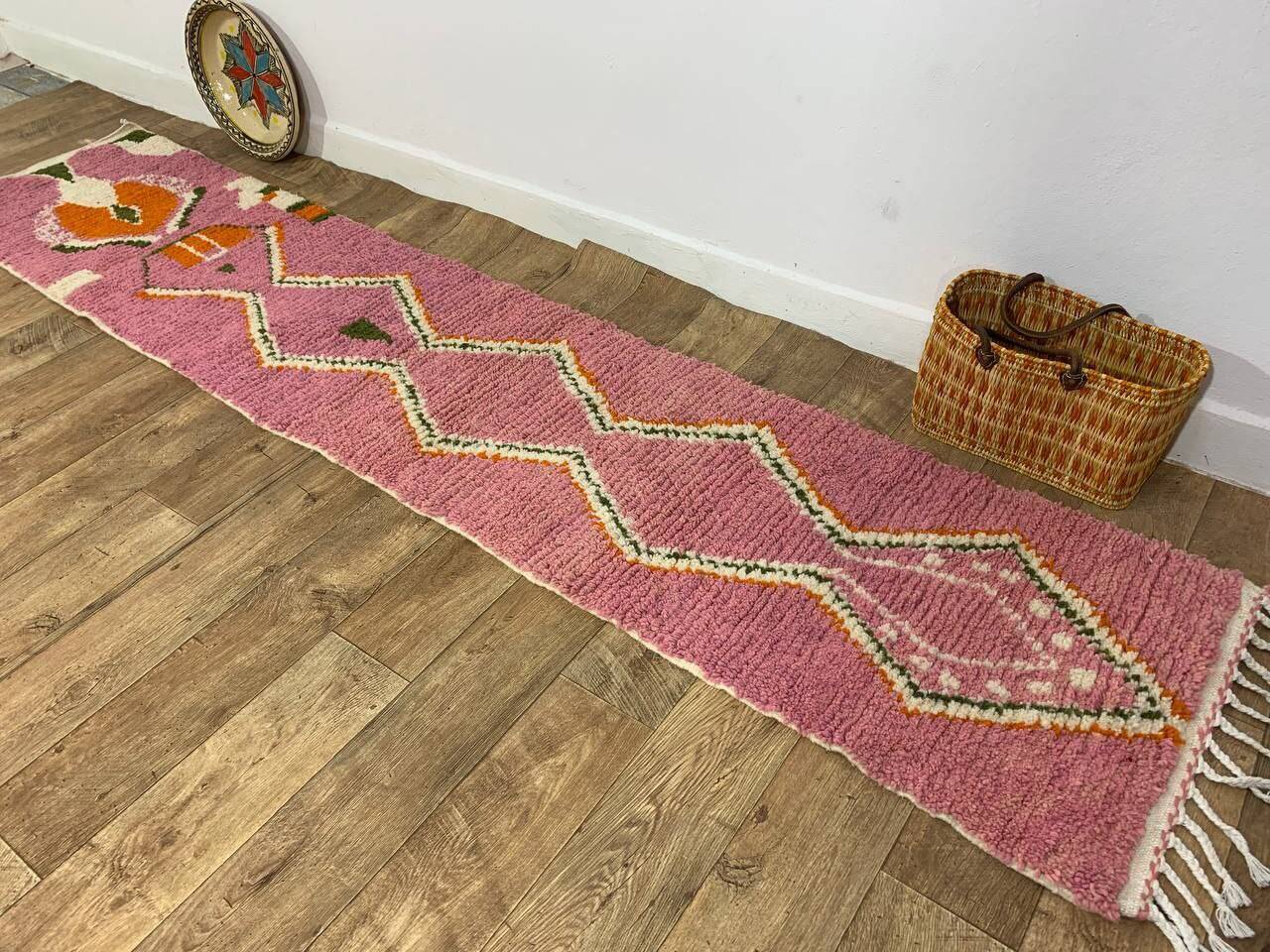 Handmade Moroccan Berber Rug 300 X 62 CM