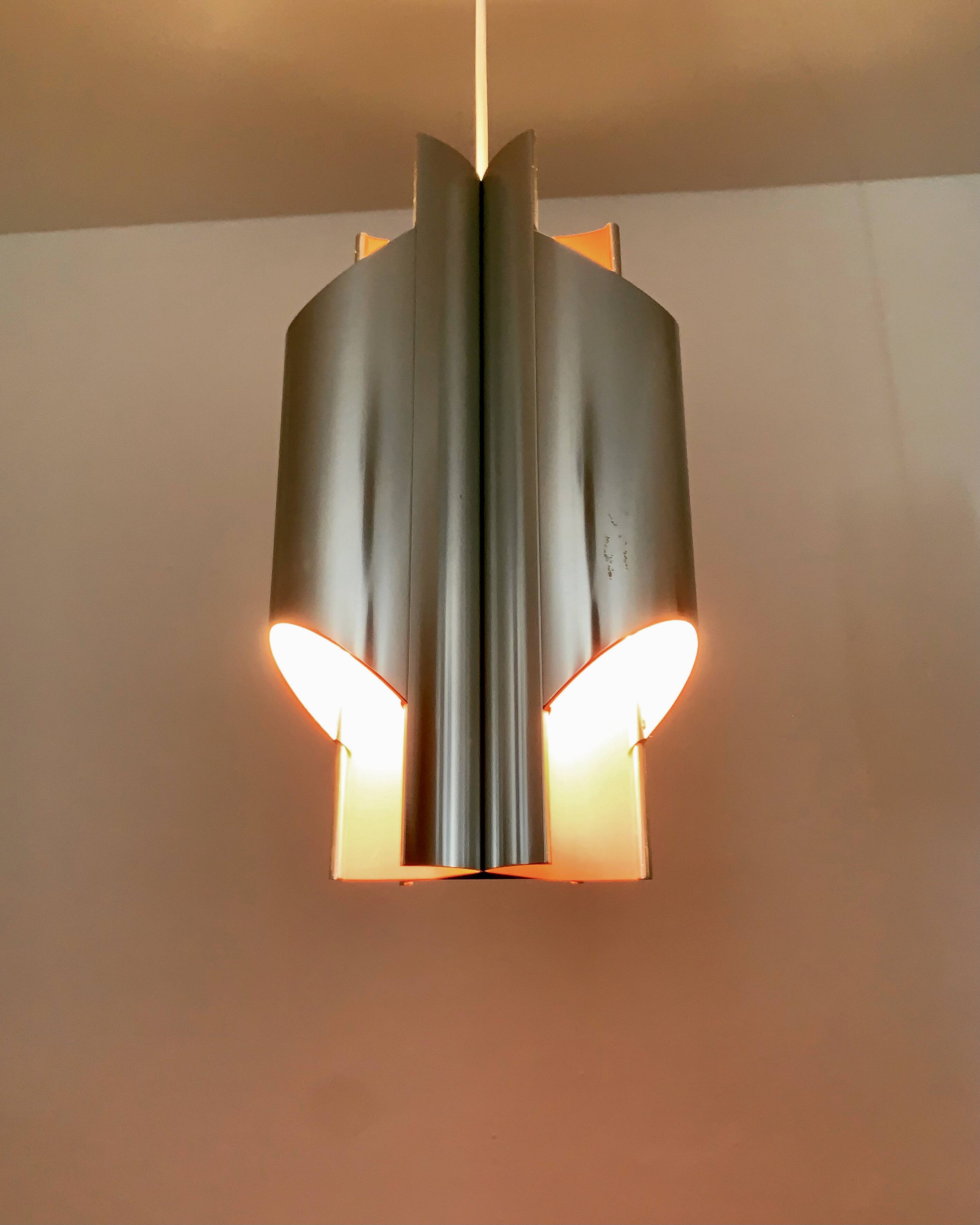 Metal Pendant Lamp by Bent Karlby for Lyfa