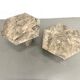 Pair of Italian marble coffee tables, circa 1970.