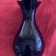 Limoges porcelain vase cobalt blue peacock motif orientalist flowers