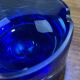 Royal blue ashtray or trinket tray
