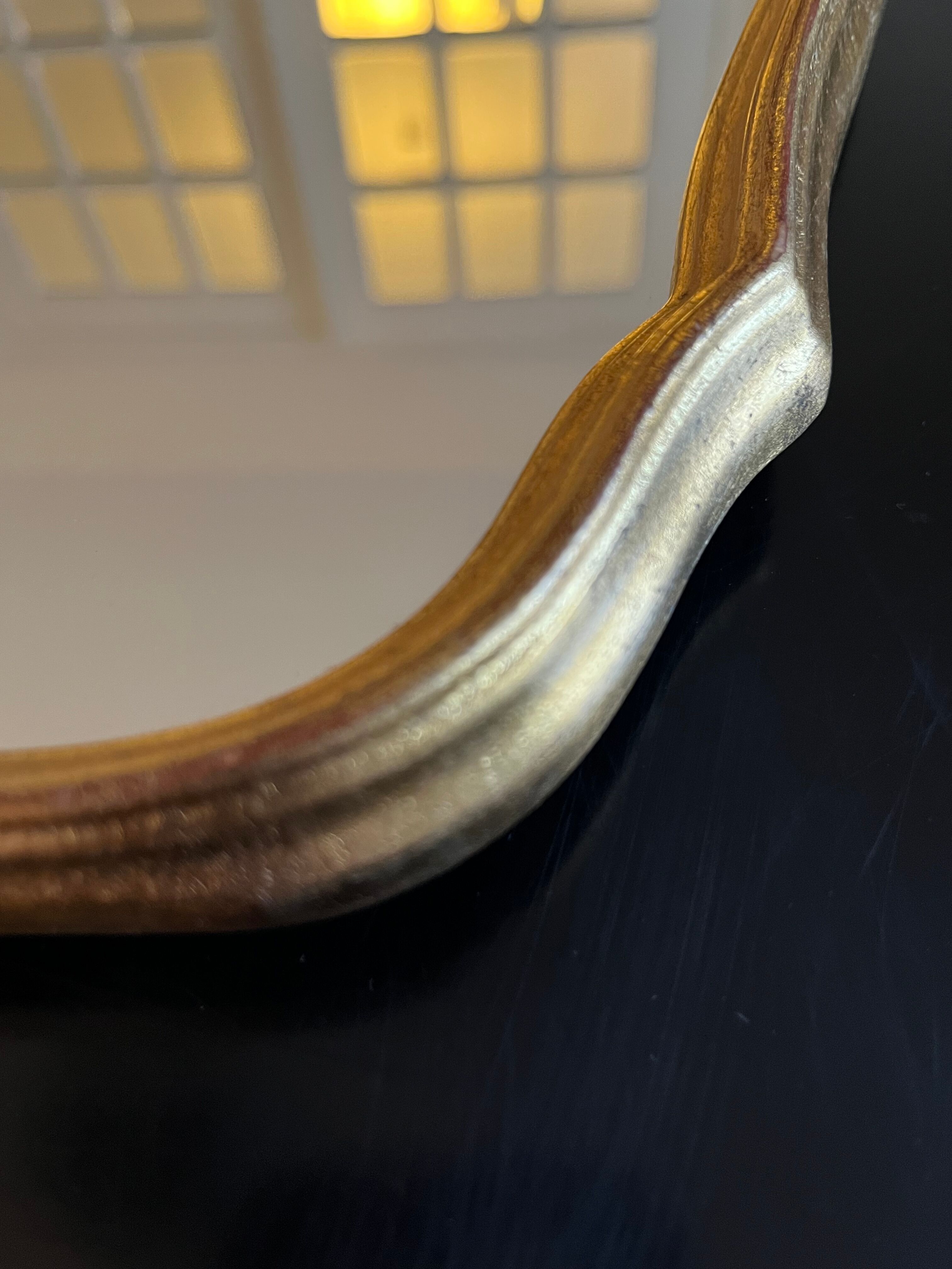 Gilded wooden table mirror