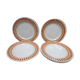 5 Digoin Sarreguemines dessert plates