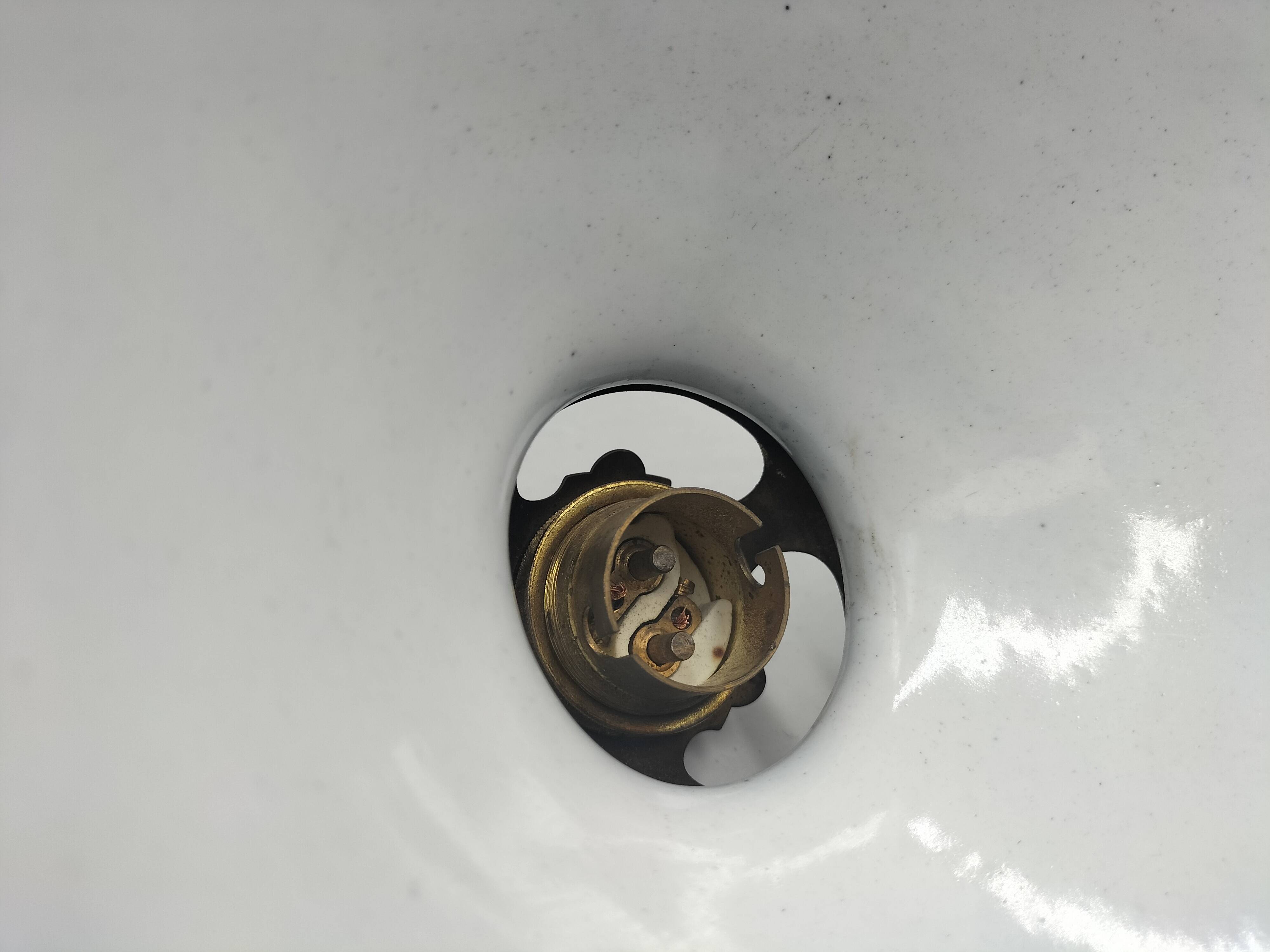 Enameled sheet metal cone pendant light