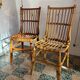 Two rattan chairs