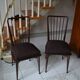 Pair of vintage charles Ramos chairs solid beech
