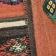 6x9 Terracotta Red & Brown Vintage Kilim Rug, Rugged Carpet, 175x270Cm