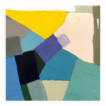 Knife Oil Painting Blue