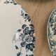 Flat plates (3) in earthenware from Saint Amand and Hamage, Terre de fer, Marie Louise model