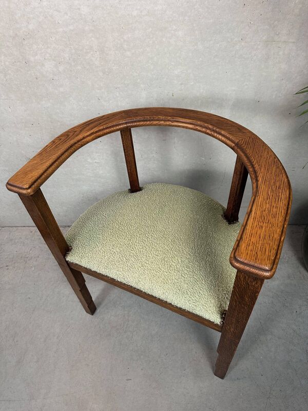 Chaise art déco originale – chêne