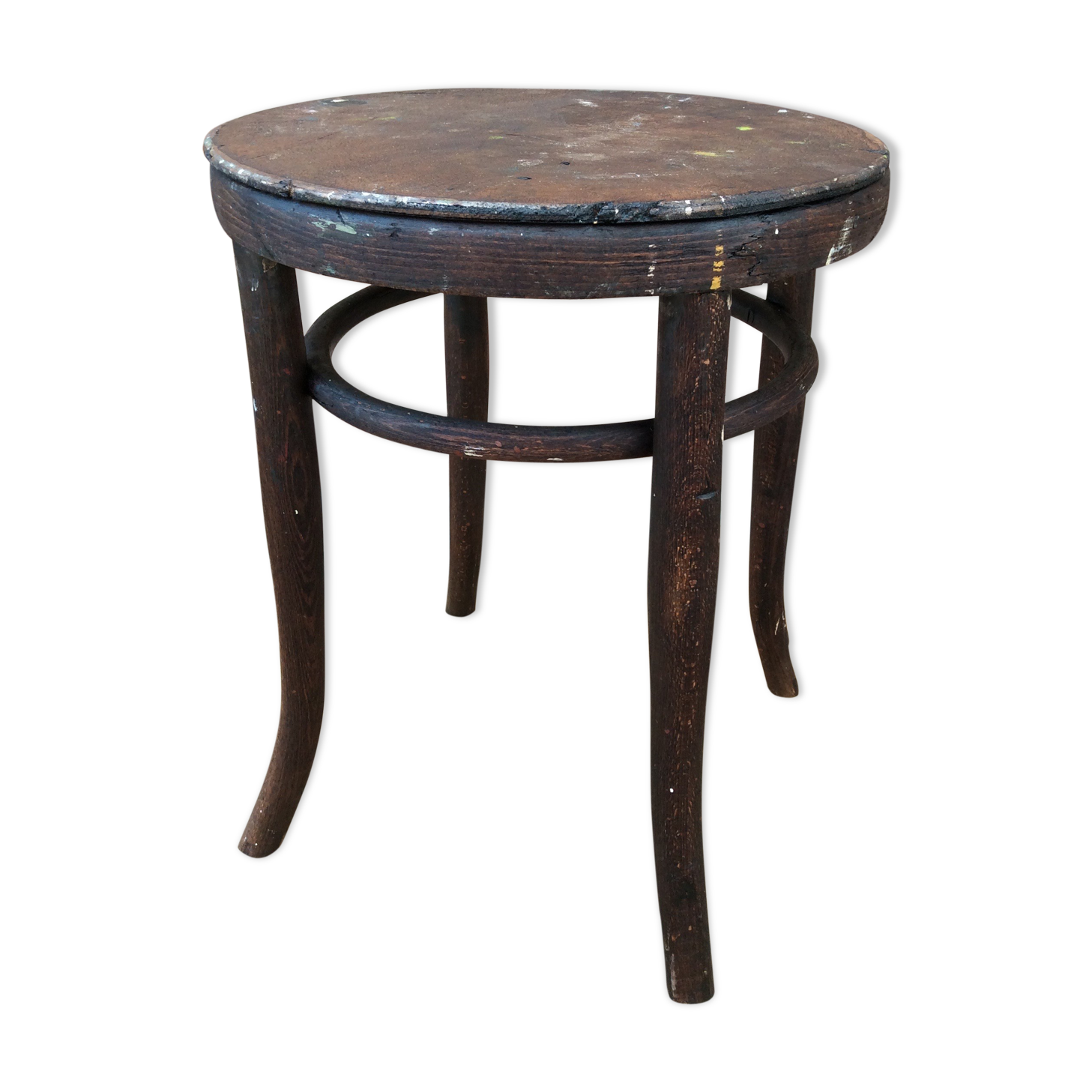 Curved wooden stool Hofmann 1900