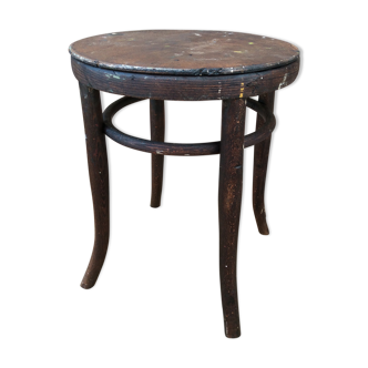 Tabouret de salon en bois courbé Hofmann 1900