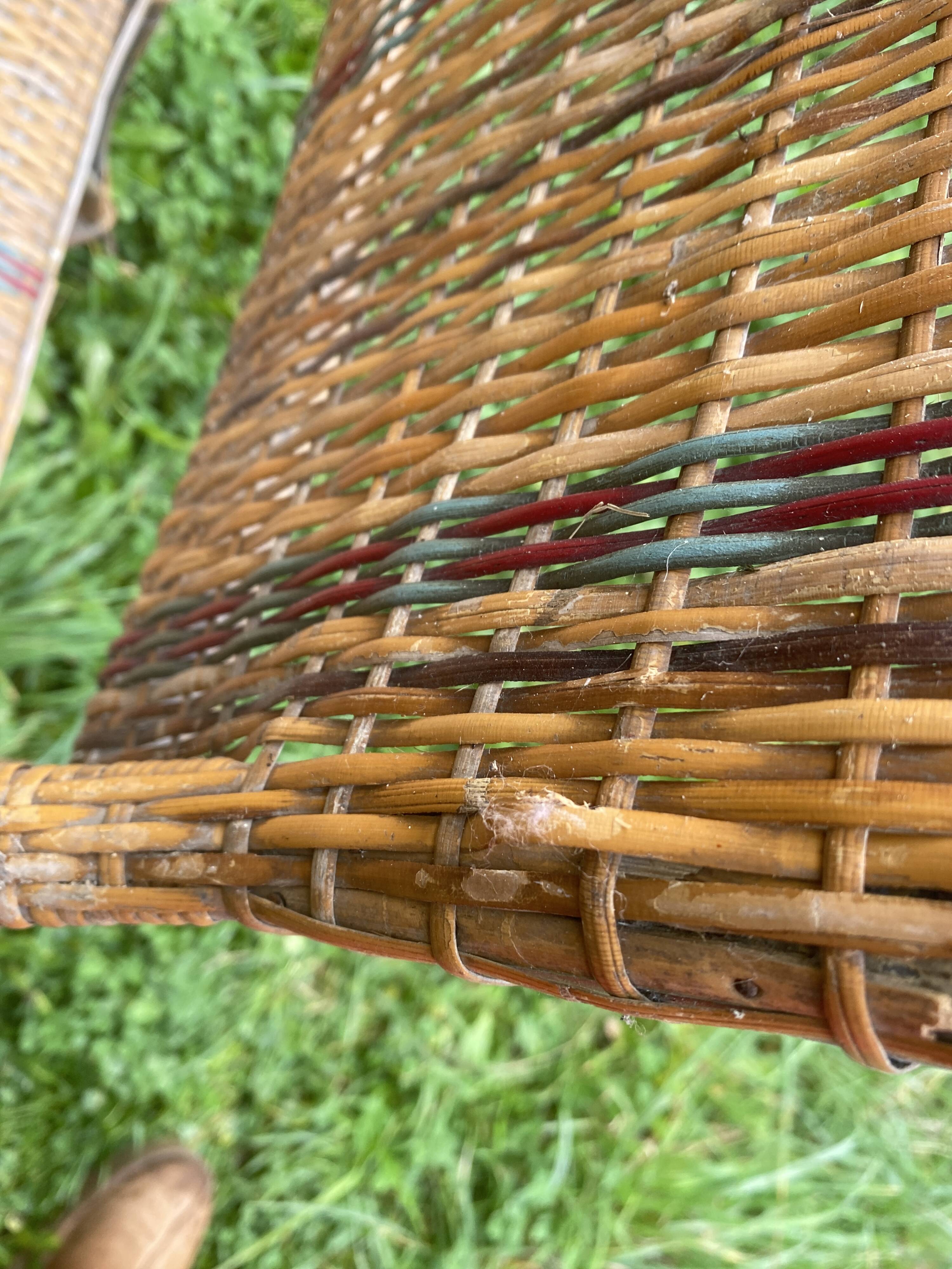 rattan cane armchair