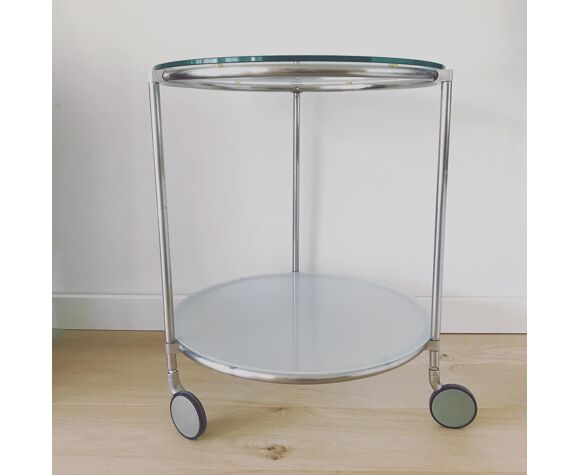 Vintage Ikea Strind Coffee Side Table Designed By Ehlén Johansson Selency Vintage Ikea Strind Coffee Side Table, Ikea Round Glass Table On Wheels