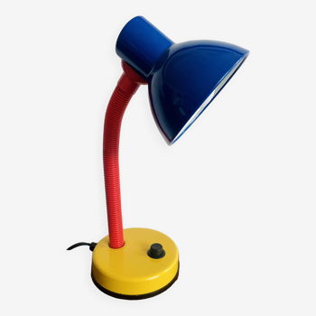 Lampe de bureau multicolore années 80