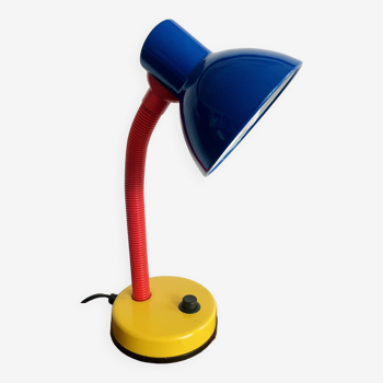 Multicolored desk lamp from the 80s