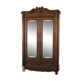 Cabinet 1900 in walnut and walnut bramble veneer