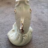 Very original fish vase in ceramic from the 40s