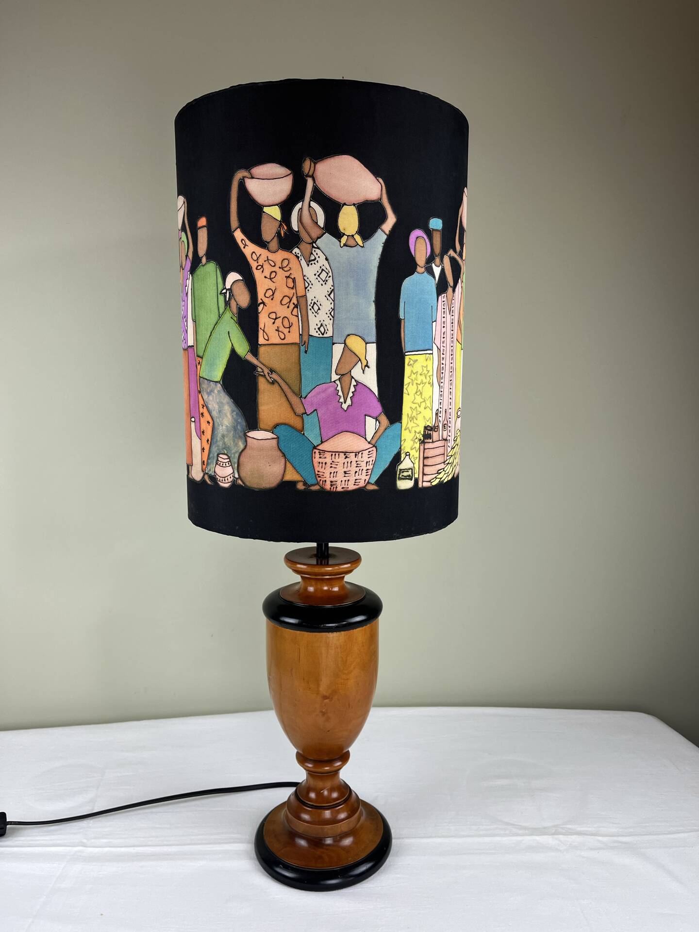 Hand-painted lampshade ambient lamp