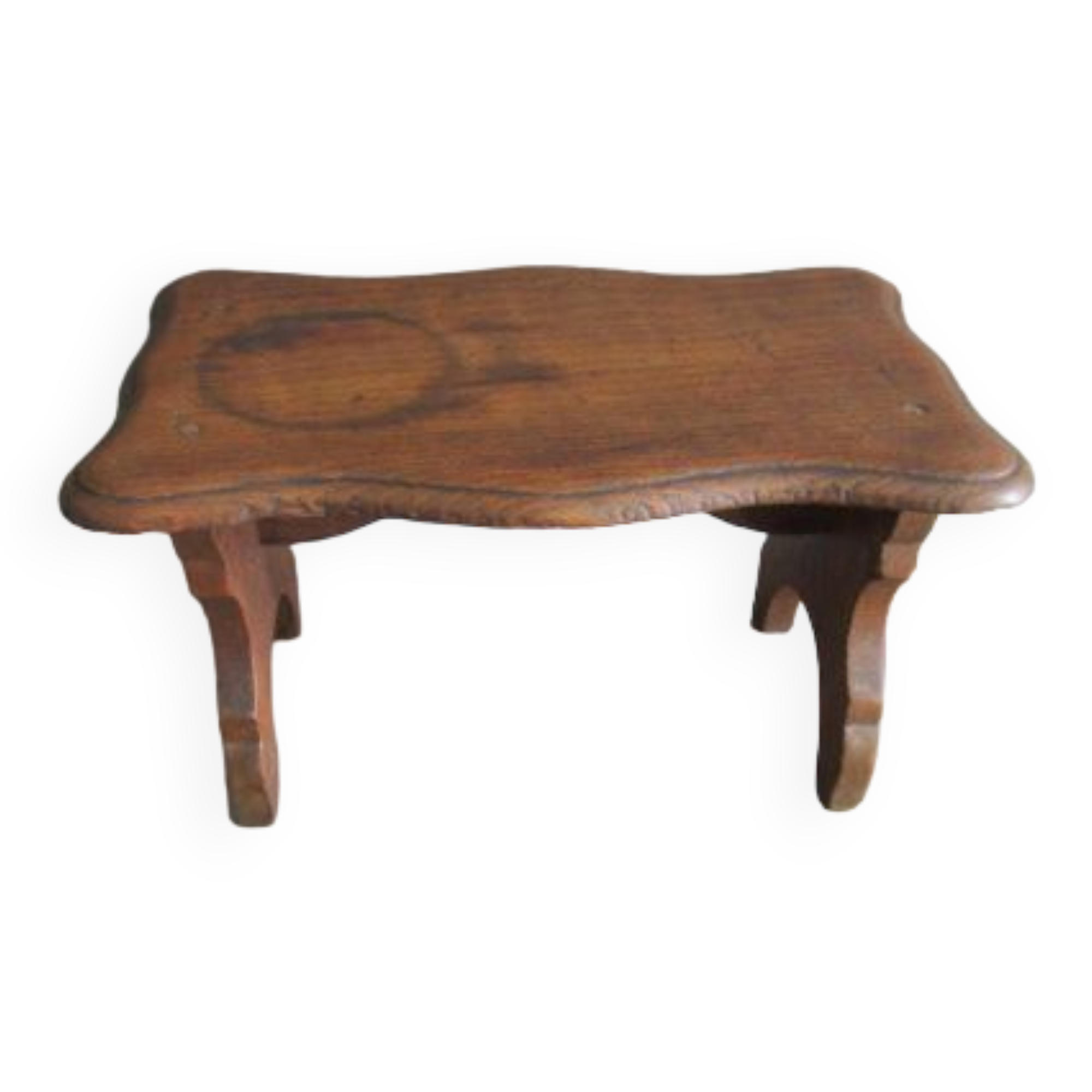 Old wooden footrest