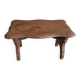 Old wooden footrest