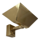 Vintage wall light, solid brass, Italy 1970s